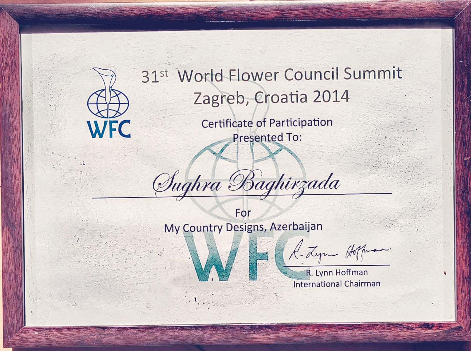 31st  WORLD FLOWER COUNCIL SUMMIT, Zagreb, Croatia