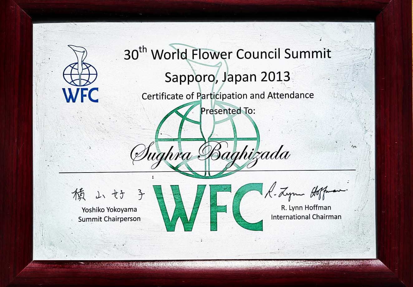 30 th WORLD FLOWER COUNCIL SUMMIT, Sapporo, Japan